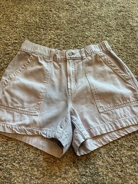 Classic High-Waist Women’s Shorts in Light Lavender
